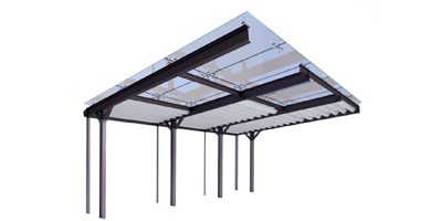 закаленное стекло навес